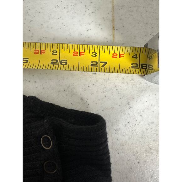 FAHERTY Size XS Legend Rib Monroe Bodysuit In Black Long Sleeve Ribbed Soft A57 - Picture 5 of 5